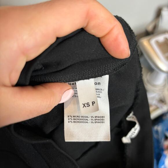 Reformation Fletcher Pant Stretchy Split Hem Pull On Trousers - Picture 10 of 11